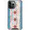Chicago Flag Dark Wood iPhone 14 Pro Max Clear Case