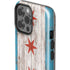 Chicago Flag Dark Wood iPhone 15 Pro Max Impact Case