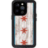 Chicago Flag Dark Wood iPhone 14 Pro Waterproof Case
