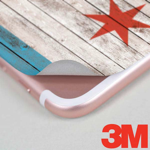 Chicago Flag Dark Wood iPhone 7 Plus Skin