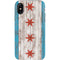 Chicago Flag Dark Wood iPhone XS Pro Case