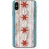 Chicago Flag Dark Wood iPhone XS Skin