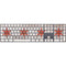 Chicago Flag Dark Wood Magic Keyboard with Numeric Keypad Skin