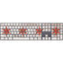 Chicago Flag Dark Wood Magic Keyboard with Numeric Keypad Skin