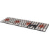 Chicago Flag Dark Wood Magic Keyboard with Numeric Keypad Skin