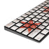 Chicago Flag Dark Wood Magic Keyboard with Numeric Keypad Skin