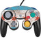 Chicago Flag Dark Wood Nintendo GameCube Controller Skin