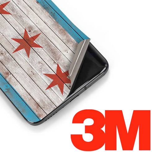 Chicago Flag Dark Wood OnePlus 7 Pro Skin