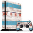 Chicago Flag Dark Wood PS4 Console and Controller Bundle Skin