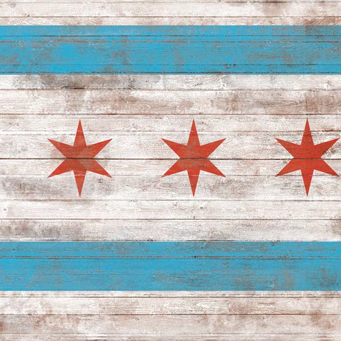 Chicago Flag Dark Wood PS4 Console and Controller Bundle Skin