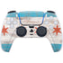 Chicago Flag Dark Wood PS5 Controller Skin