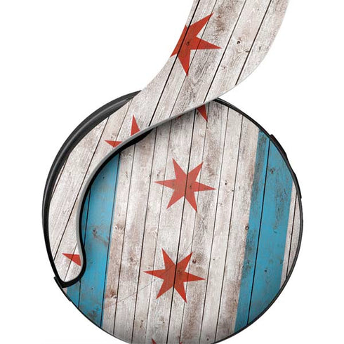 Chicago Flag Dark Wood PULSE 3D Wireless Headset for PS5 Skin