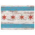 Chicago Flag Dark Wood Surface Laptop 2 Skin