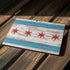 Chicago Flag Dark Wood Surface Pro 7 Skin