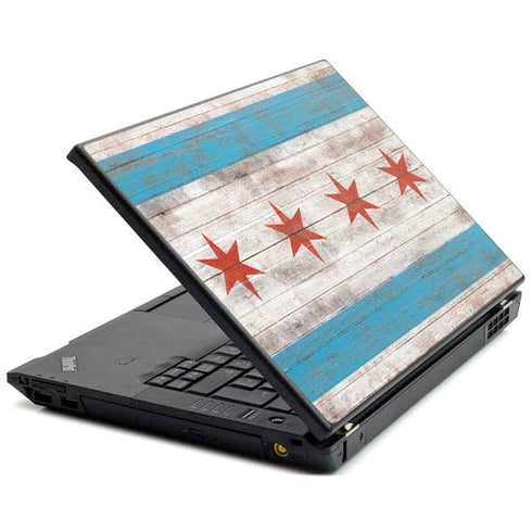 Chicago Flag Dark Wood T440s Skin