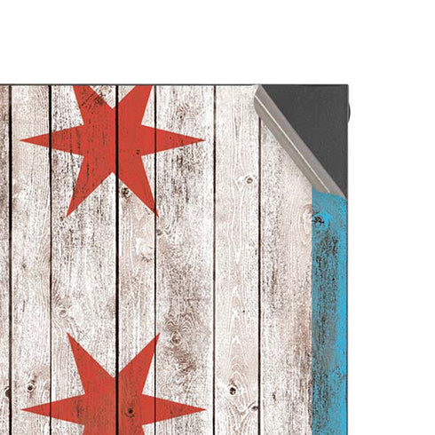Chicago Flag Dark Wood Xbox Series X Console Skin