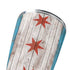 Chicago Flag Dark Wood Yeti 20oz Tumbler Skin