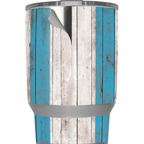 Chicago Flag Dark Wood Yeti 20oz Tumbler Skin