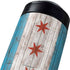 Chicago Flag Dark Wood Yeti Colster Can Insulator Skin
