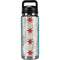 Chicago Flag Dark Wood YETI Rambler 26oz Bottle Skin