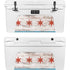 Chicago Flag Dark Wood YETI Tundra 75 Hard Cooler Skin