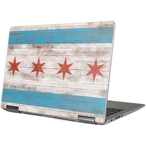 Chicago Flag Dark Wood Yoga 710 14in Skin
