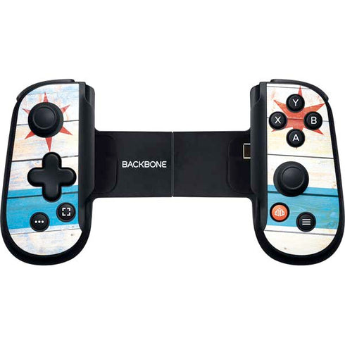 Chicago Flag Light Wood Backbone One for iPhone Game Controller Skin
