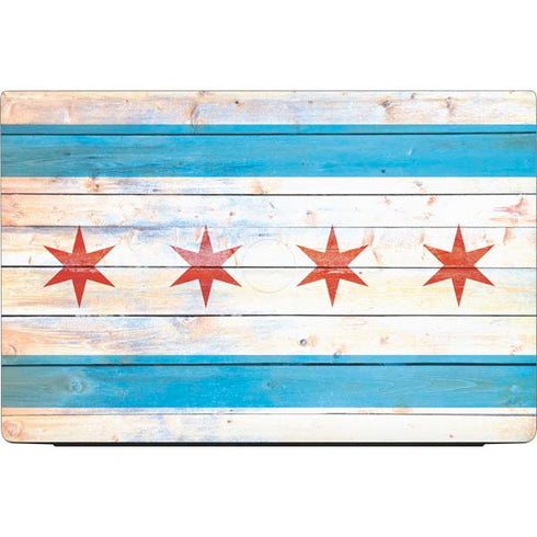 Chicago Flag Light Wood Dell Vostro Skin