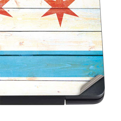 Chicago Flag Light Wood Dell Vostro Skin