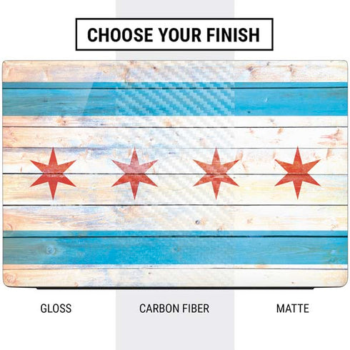 Chicago Flag Light Wood Dell Vostro Skin