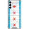 Chicago Flag Light Wood Galaxy A14 5G Clear Case