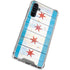 Chicago Flag Light Wood Galaxy A54 5G Clear Case