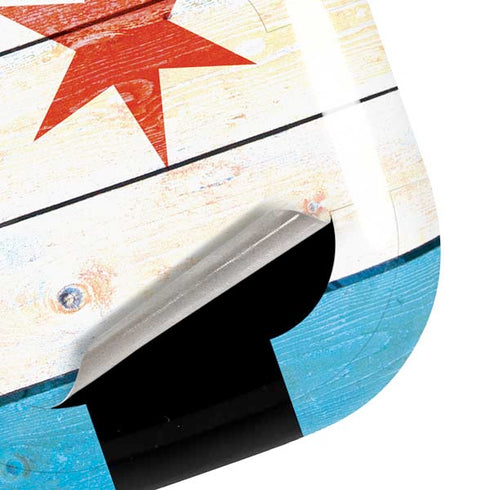 Chicago Flag Light Wood Galaxy Buds Pro Skin