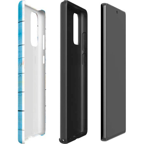 Chicago Flag Light Wood Galaxy Note20 5G Pro Case