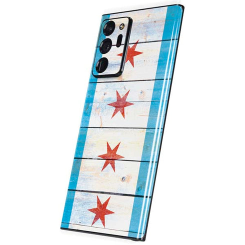 Chicago Flag Light Wood Galaxy Note20 Ultra 5G Skin