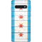 Chicago Flag Light Wood Galaxy S10 Skin