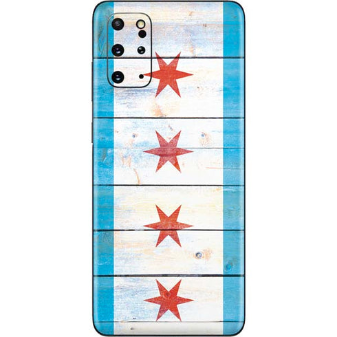 Chicago Flag Light Wood Galaxy S20 Plus Skin