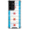 Chicago Flag Light Wood Galaxy S21 Ultra 5G Clear Case