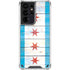Chicago Flag Light Wood Galaxy S21 Ultra 5G Clear Case