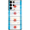 Chicago Flag Light Wood Galaxy S21 Ultra 5G Skin
