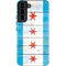Chicago Flag Light Wood Galaxy S22 Plus Pro Case