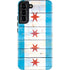 Chicago Flag Light Wood Galaxy S22 Plus Pro Case