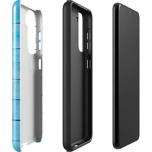 Chicago Flag Light Wood Galaxy S22 Plus Pro Case