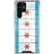 Chicago Flag Light Wood Galaxy S22 Ultra Clear Case