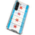 Chicago Flag Light Wood Galaxy S23 Clear Case