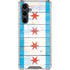 Chicago Flag Light Wood Galaxy S23 FE Clear Case