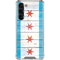 Chicago Flag Light Wood Galaxy S23 Plus Clear Case