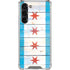 Chicago Flag Light Wood Galaxy S23 Plus Clear Case