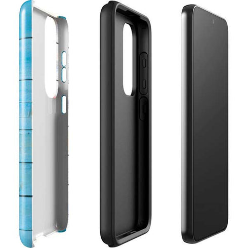 Chicago Flag Light Wood Galaxy S23 Plus Pro Case