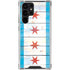 Chicago Flag Light Wood Galaxy S24 Ultra Clear Case
